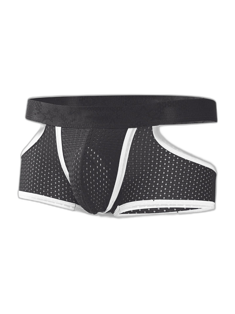 3 Pack Men's Breathable Mesh Lightweight & Airy Supportive Fit Trunks