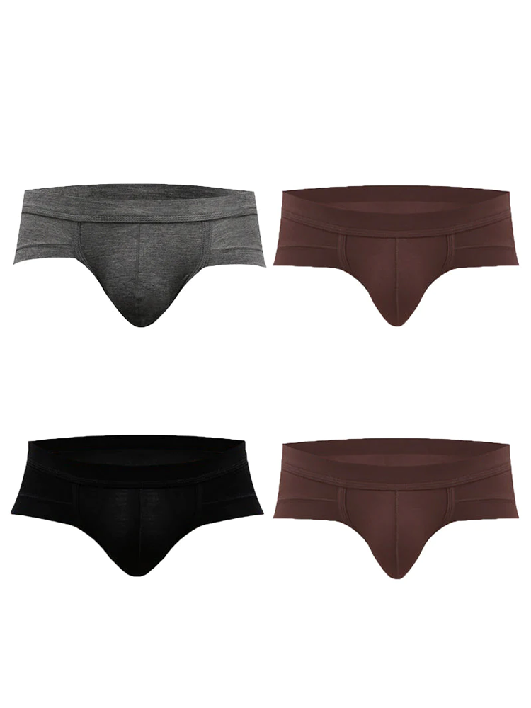 4 Pack Modal Soft Breathable Support Pouch Underwear
