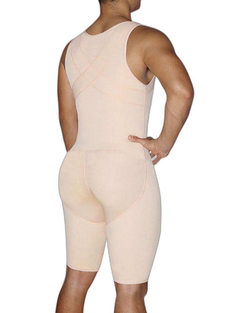 Men’s Abdomen Body Shaper Legs Control Bodysuit
