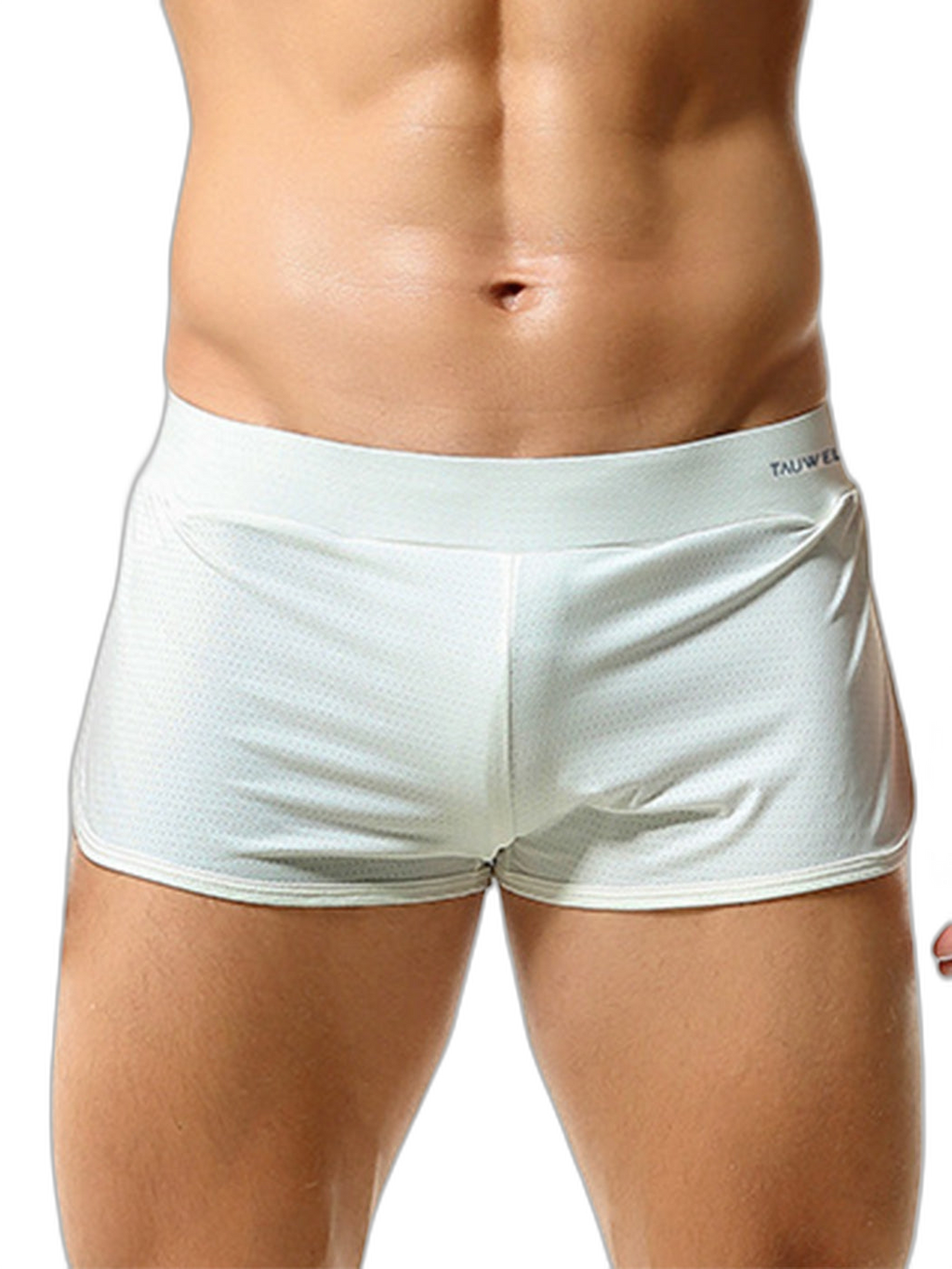 Men's Breathable Mesh Boxer Shorts With Separate Pouch