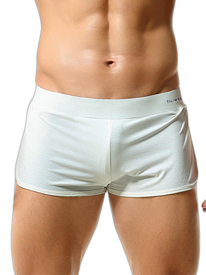 Men's Breathable Mesh Boxer Shorts With Separate Pouch