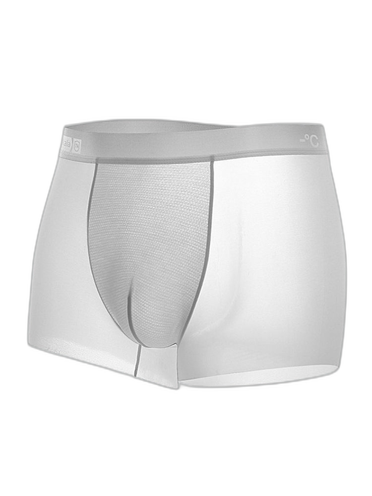 4 Pack Men's Breathable Ice Silk Antibacterial Sports Trunks