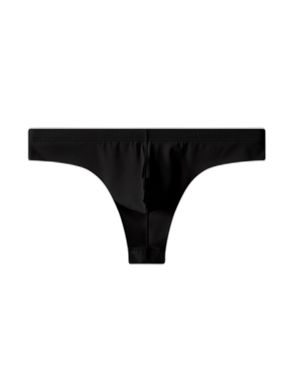 4-Pack Men's Seamless Solid Color Stretch Fit Ice Silk Thong