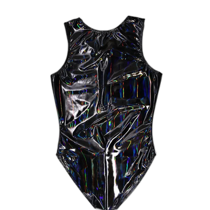 Men's Sexy Latex Corset Bodysuit Outfit