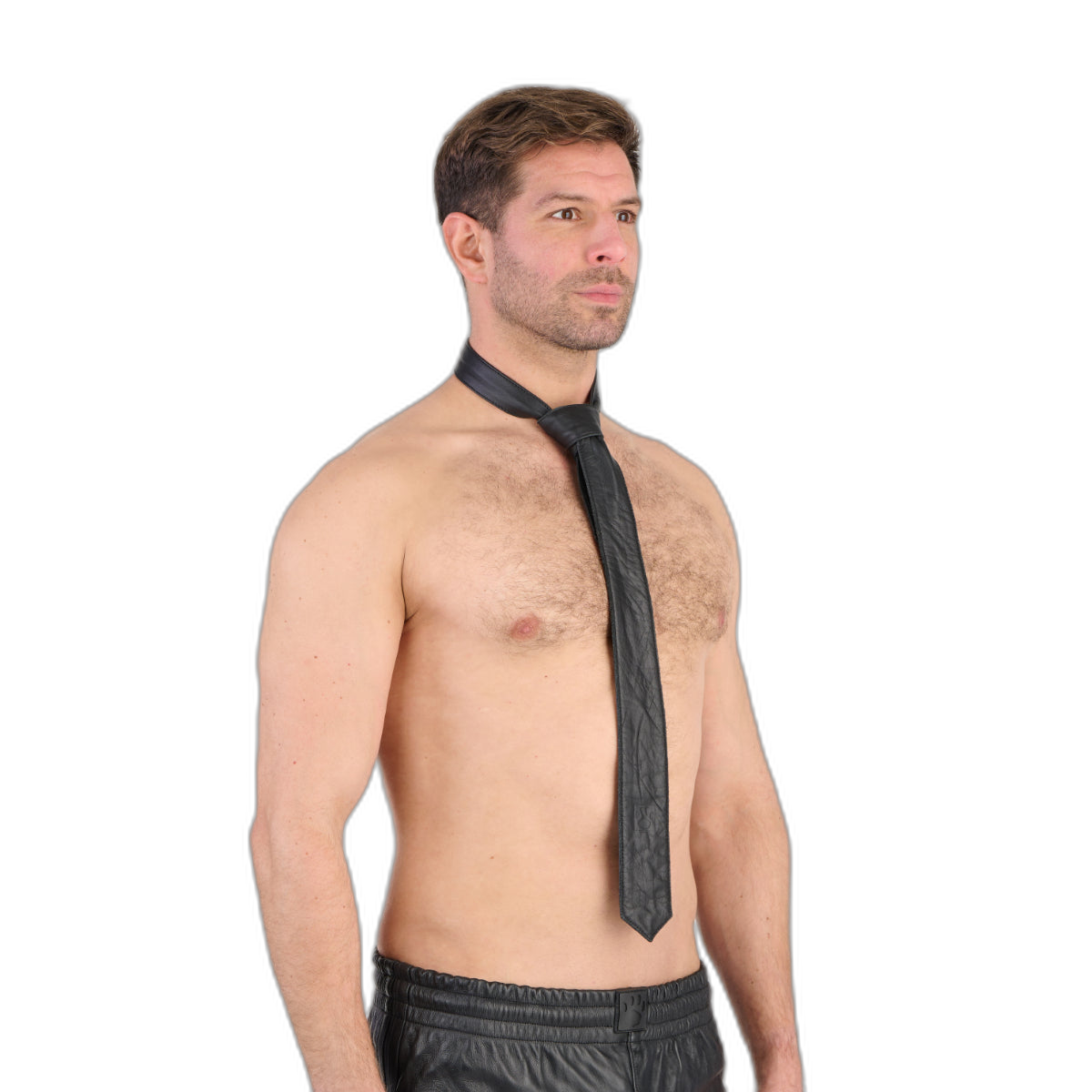 Prowler RED Leather Tie Black