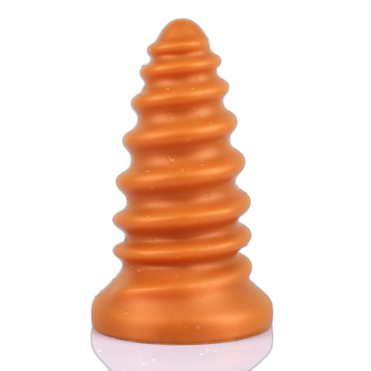 Milo - Ribbed Butt Plug - Soft Anal Dilator - Huge Anal Toy - Anal Sex Toy