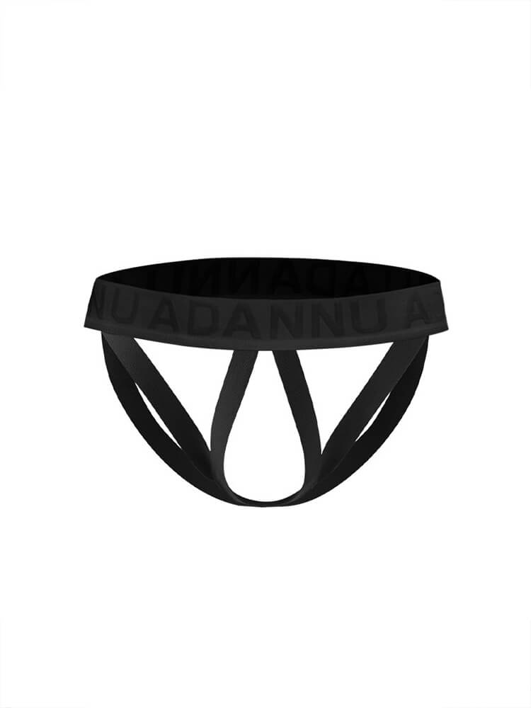 Men's Sexy Cut-Out High-Stretch Solid-Color Thong