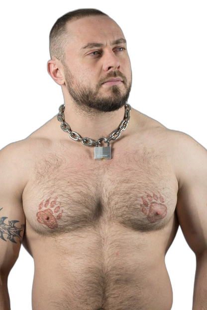 ruff GEAR Pitbull Chain 6mm with 40mm Master Lock