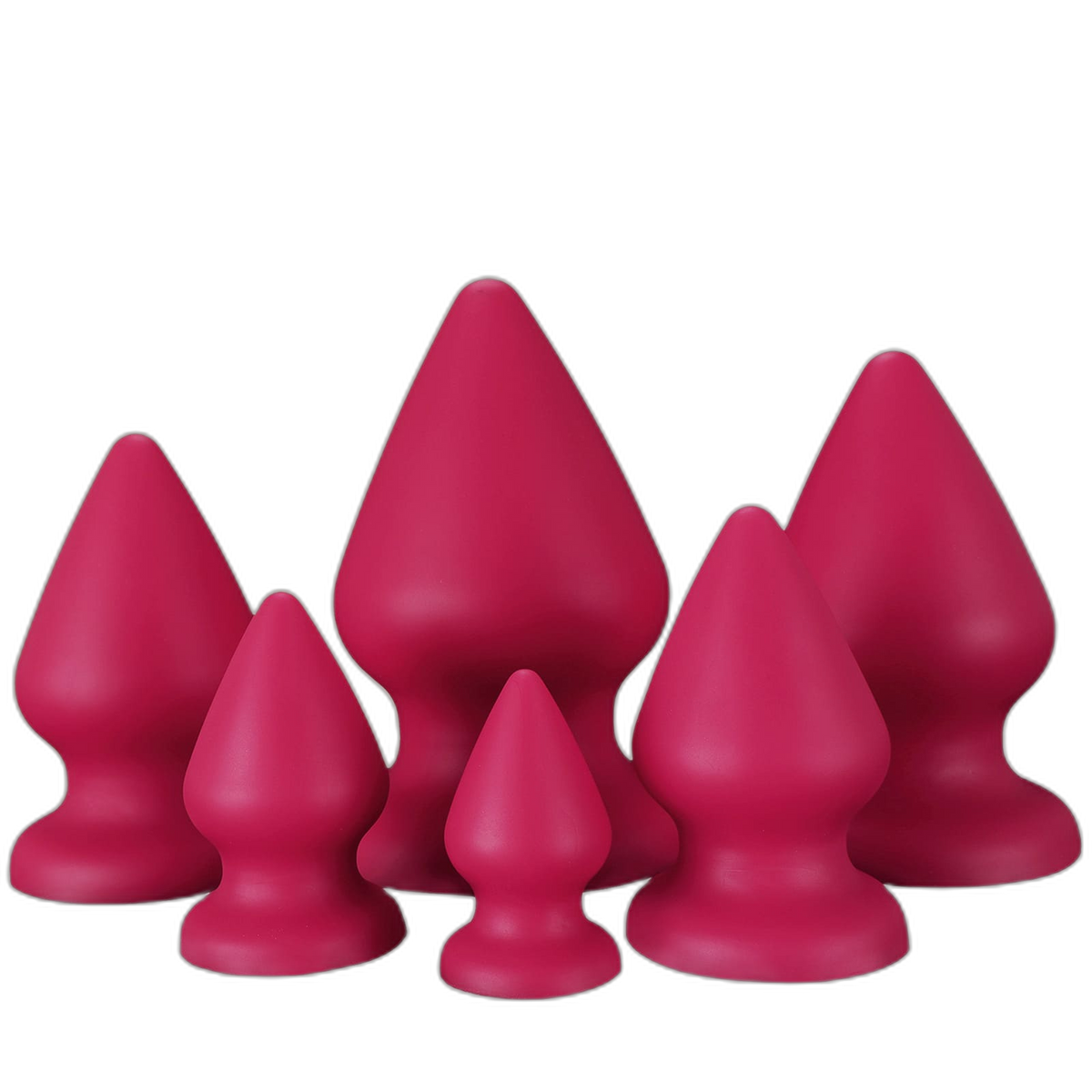 Red Drop - Soft Silicone Anal Plug - 6 Sizes
