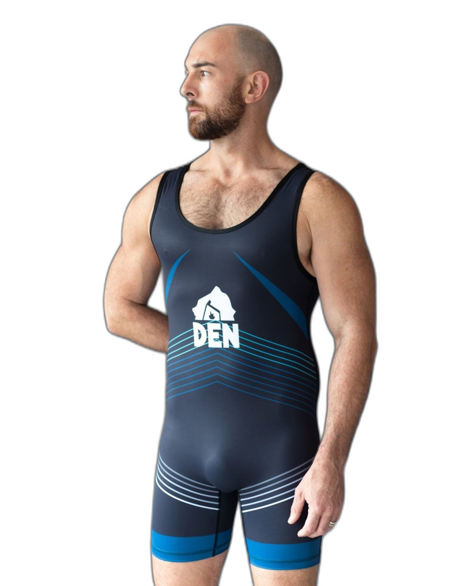 DEN Wrestling Singlet - Black