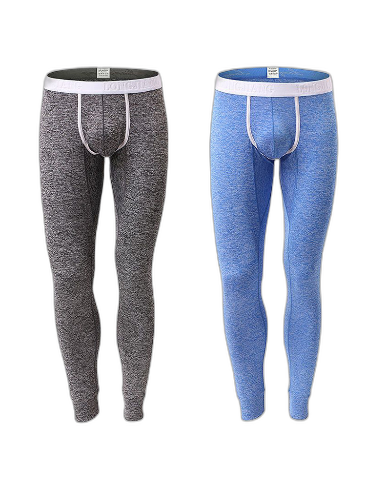 Men's U-Convex Pouch Sexy Base Layer Warm Pants Sleep Pants