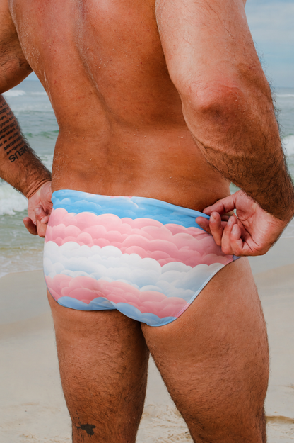 Trans Flag Swim Briefs in support of Terrence Higgins Trust - Regular Fit