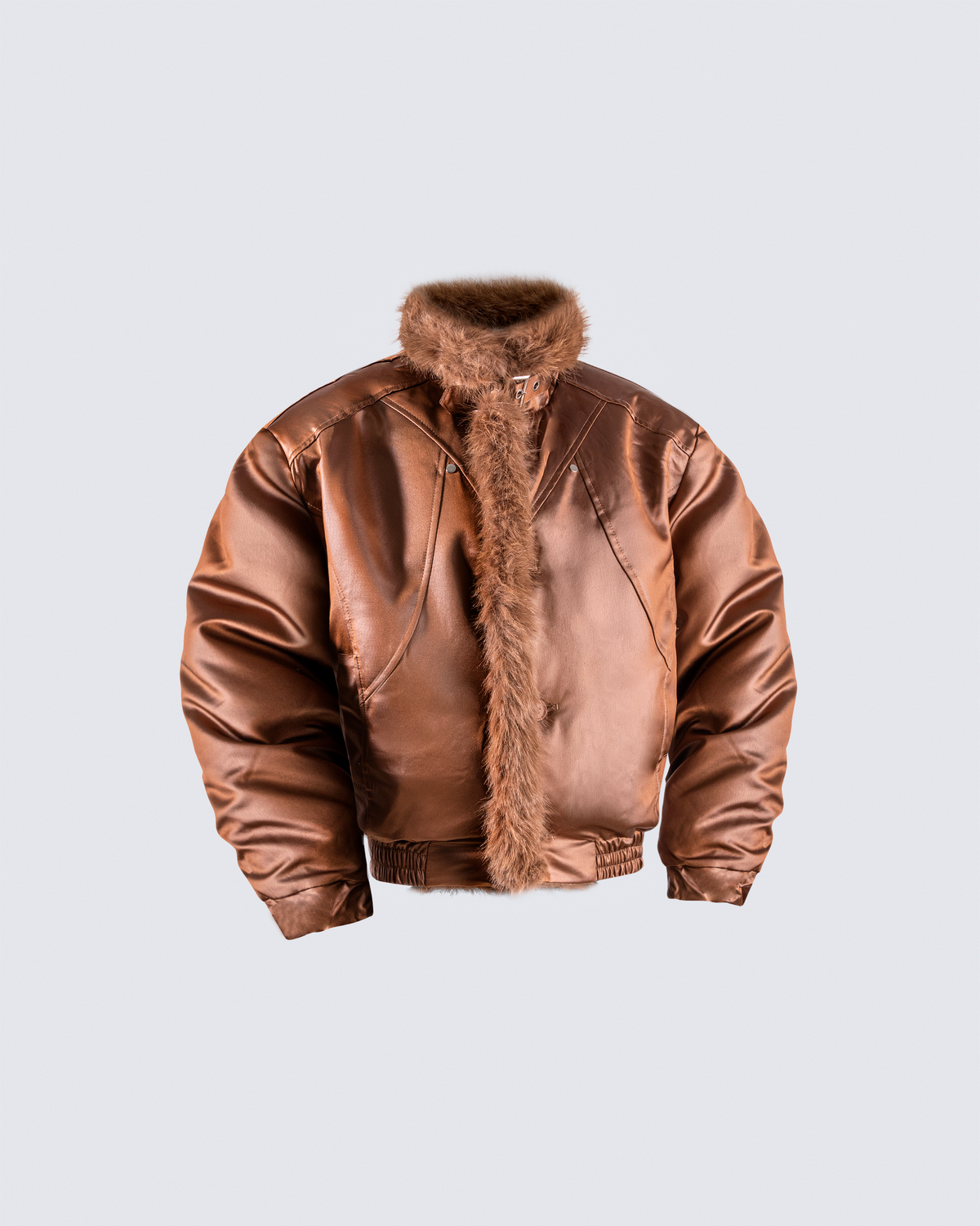 Reversible Faux Fur & Faux Leather Jacket