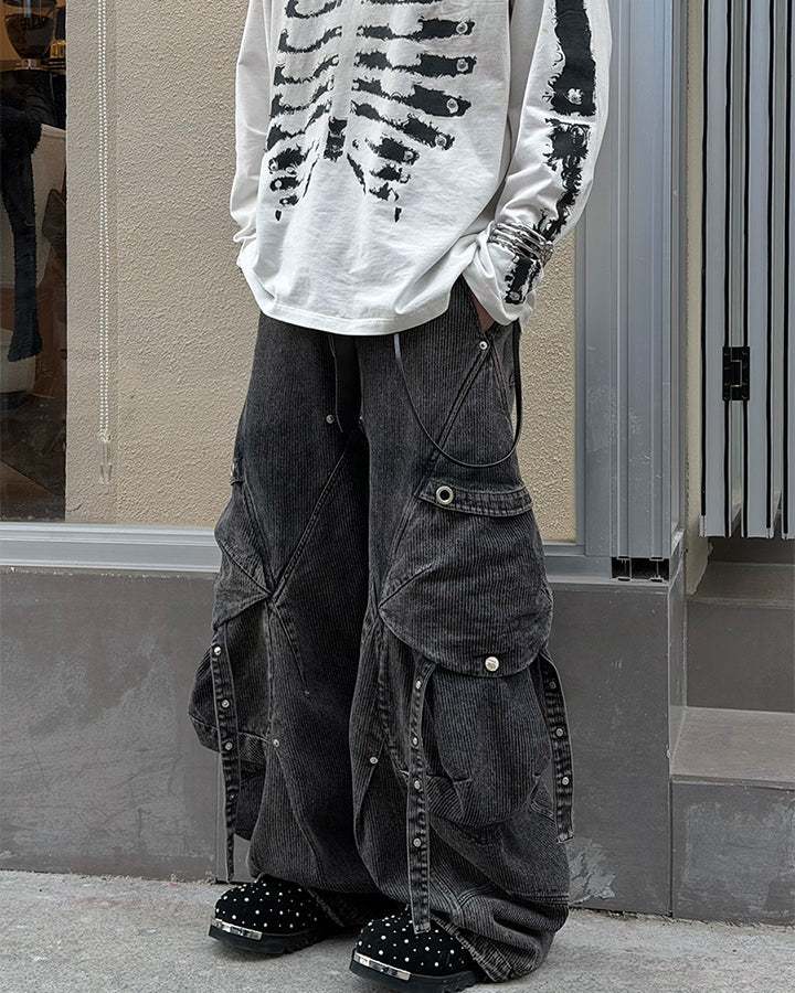 KIIKIO Baggy Cargo Jeans