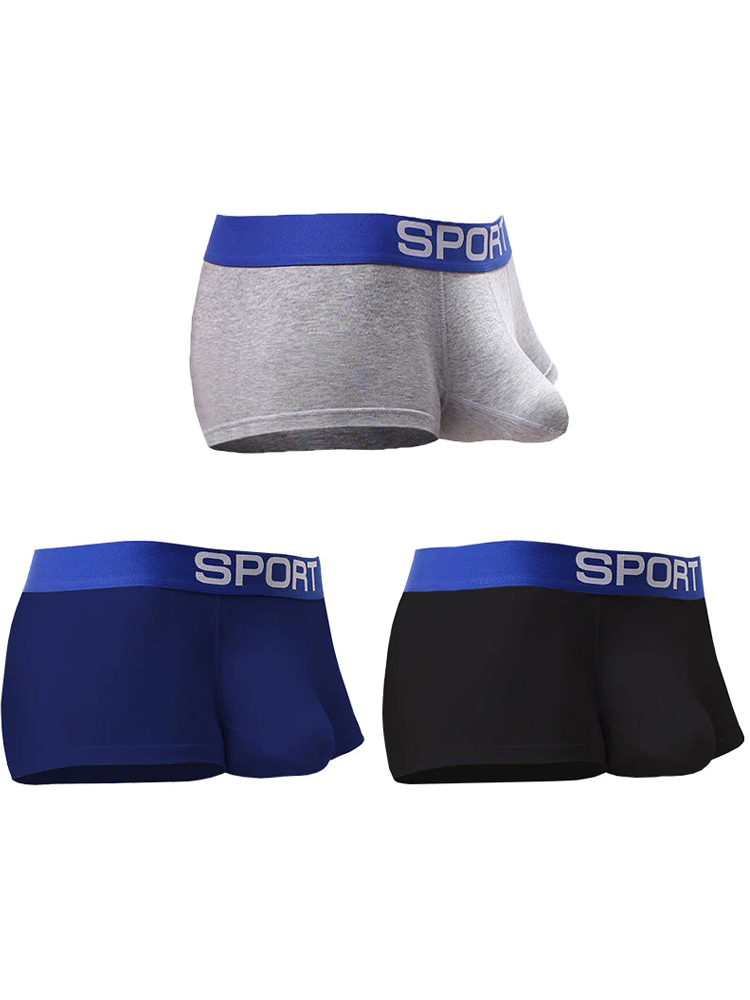3 Pack Mens Sculpt Bulge Shape Support Pouch Underwear
