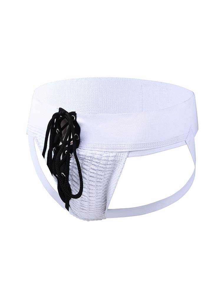 Men's Wide Belt Sexy Lace-Up Jockstrap