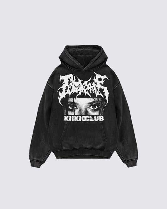 KIIKIOCLUB Street Fashion Print Hoodie