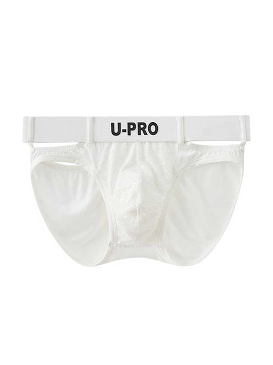 Men's Sexy Solid Color Hollow Out Briefs