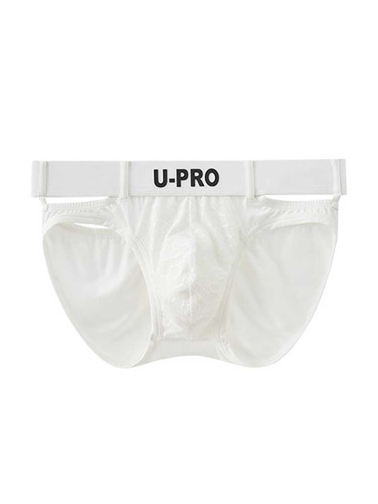 Men's Sexy Solid Color Hollow Out Briefs