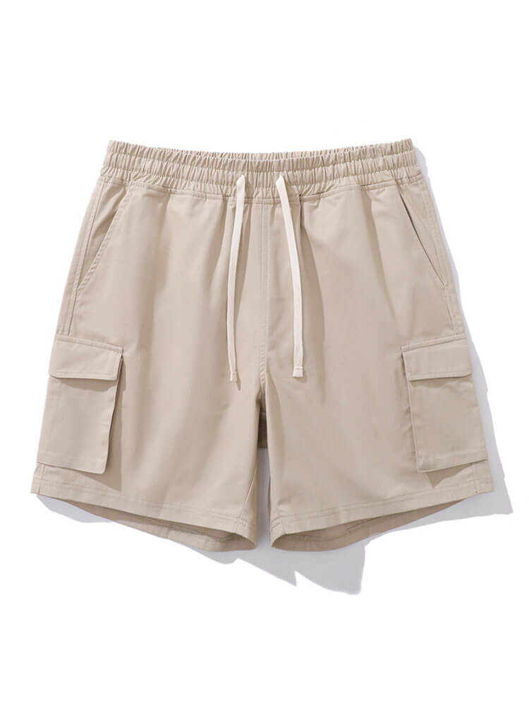 Men's Casual Side Pockets Pure Cotton Shorts
