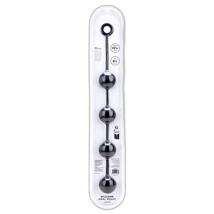 Prowler RED Silicone Anal Beads Black Large