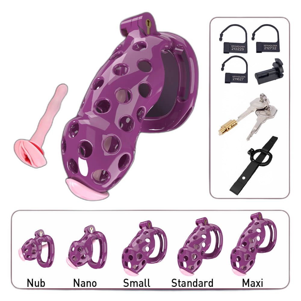 Ensnare - Cock Cage With Belt - 5 Colors & Sizes