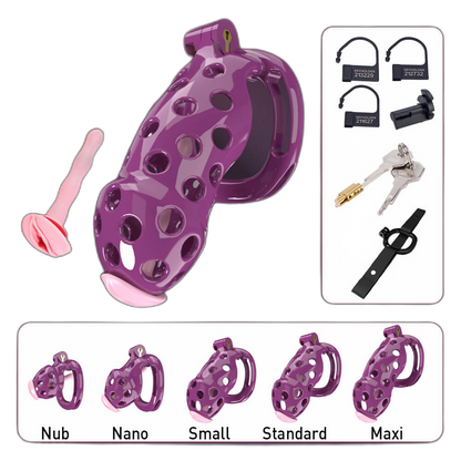 Ensnare - Cock Cage With Belt - 5 Colors & Sizes