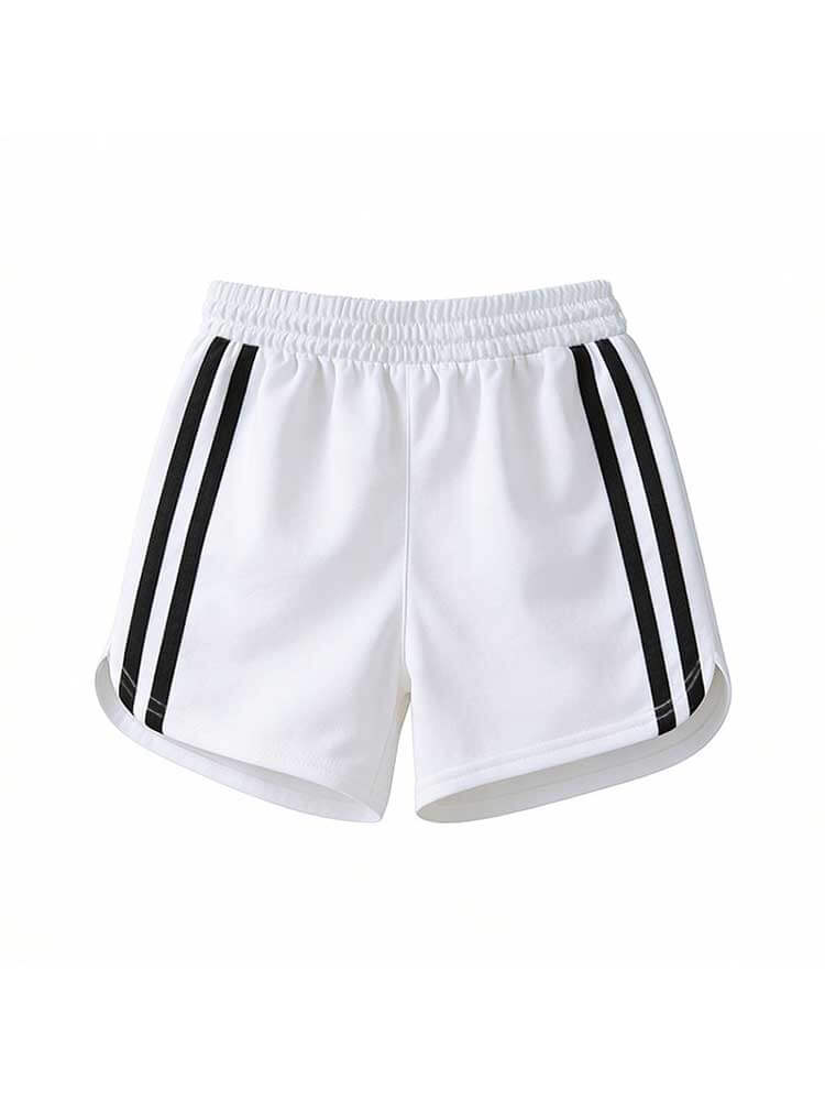 Men's Striped Casual Straight-Leg Board Shorts