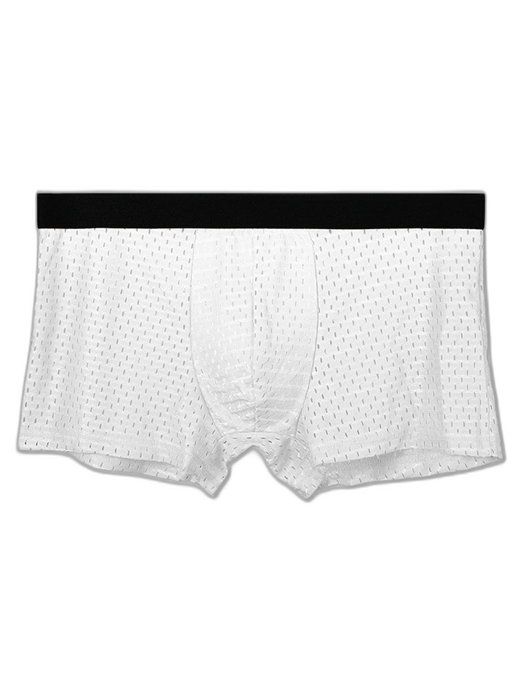 4 Pack Mesh Ice Silk Cool Fresh Men's Trunks