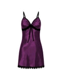 Sexy V-Neck Bow Lace Halter-Neck Nightdress