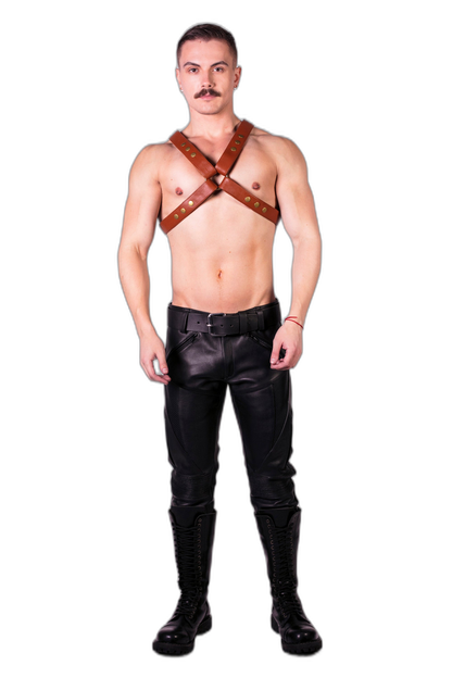 Prowler RED Leather X Harness Brown