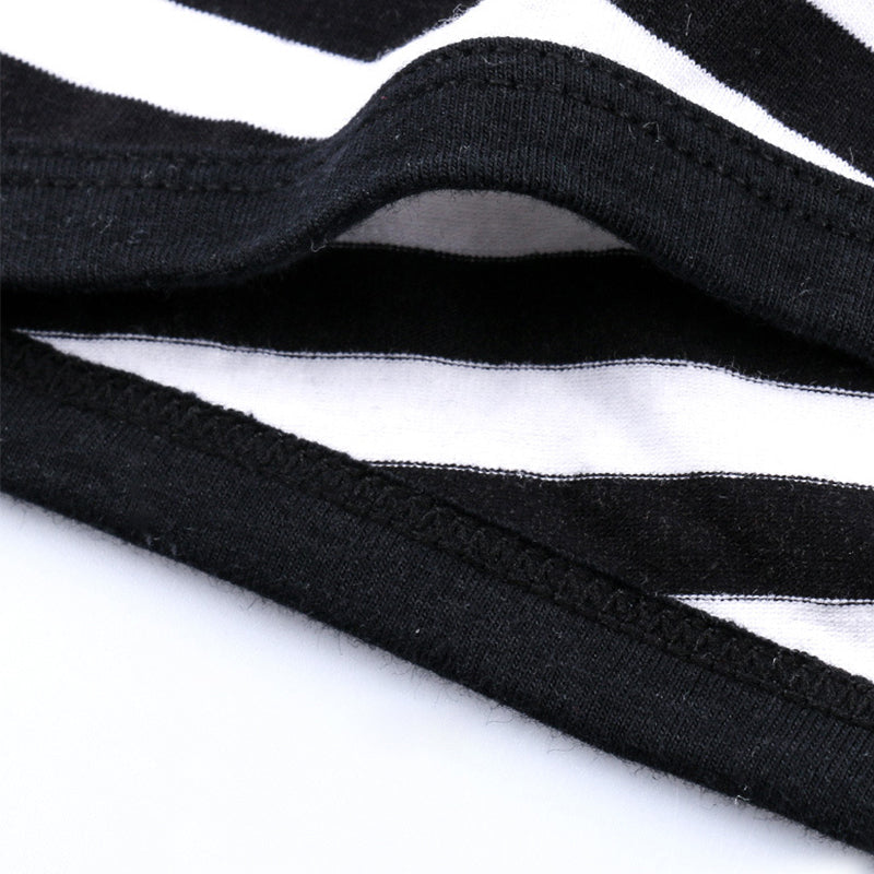 Men's Striped Cotton Sports Boxer Briefs