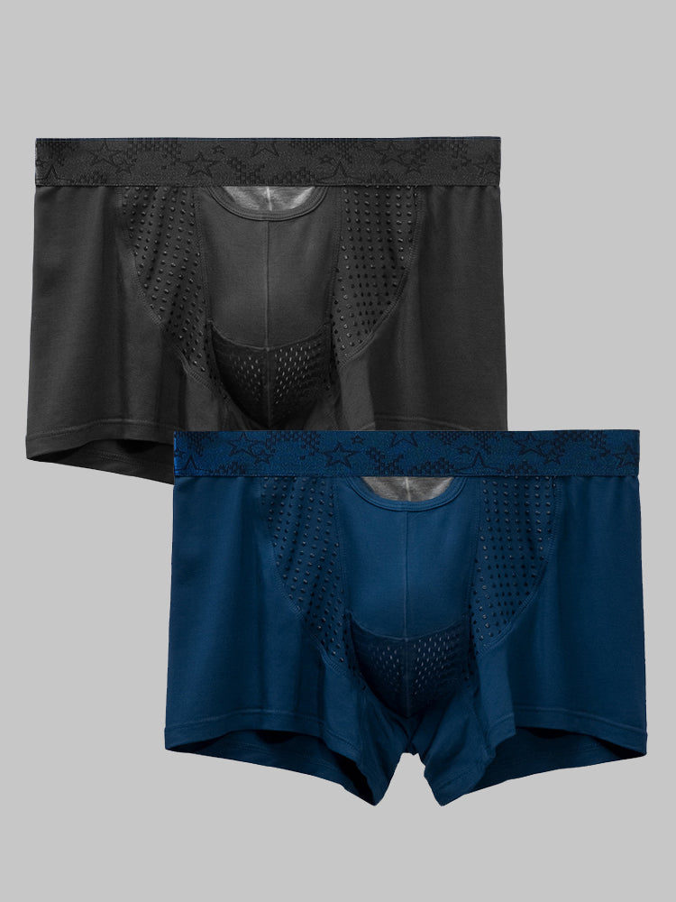 Men's Modal Dual Separate Pouch Trunks