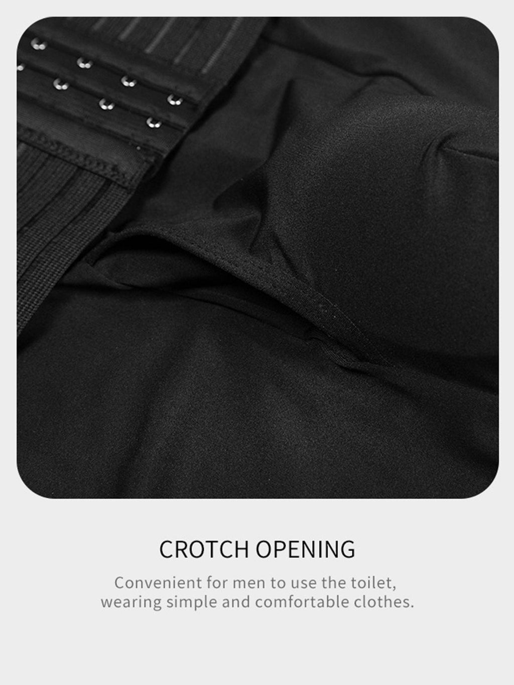 Men's Tummy Control Boxer Briefs with Open Fly