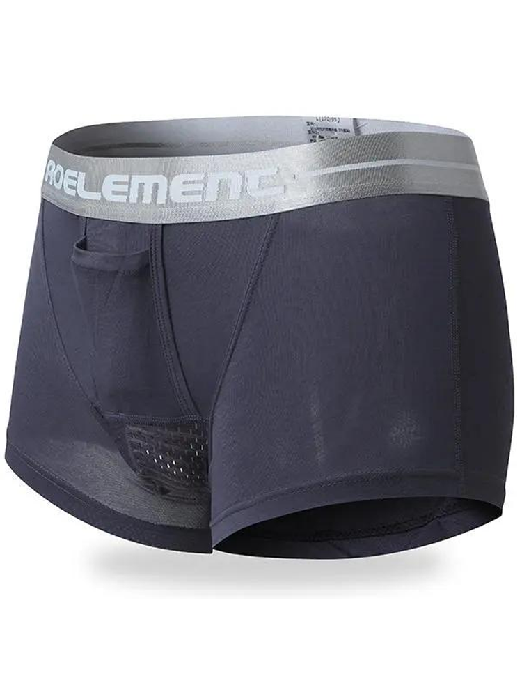 Aoelemen 2 Pack Modal Stretch Separate Pouch Boxer Briefs
