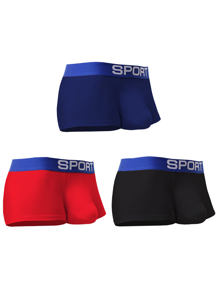 3 Pack Mens Sculpt Bulge Shape Support Pouch Underwear