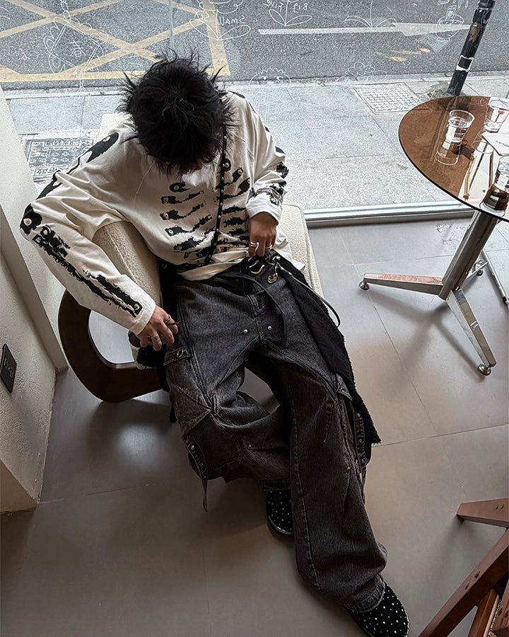 KIIKIO Baggy Cargo Jeans