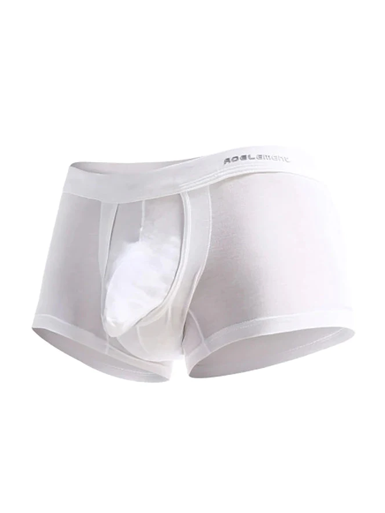 Men's Double Pouch Underwear Separate Pouch Modal Trunks