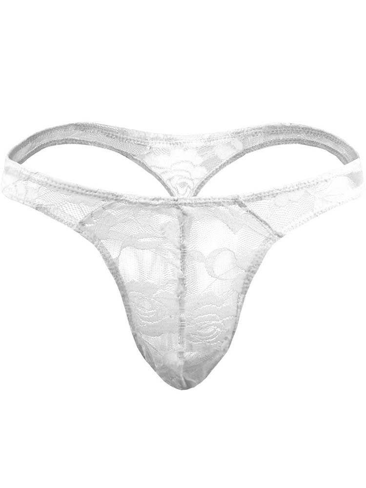 Men's Lace Sexy Translucent Thong