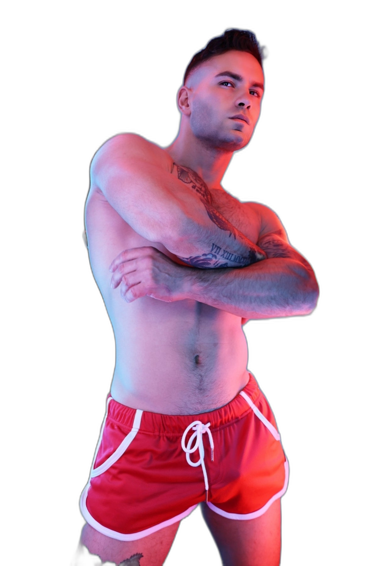 Breedwell Retro Remix Shorts Red