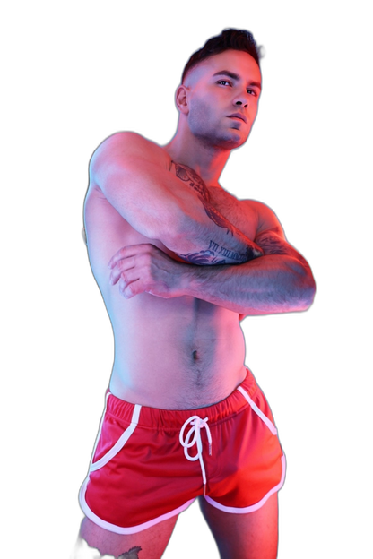 Breedwell Retro Remix Shorts Red