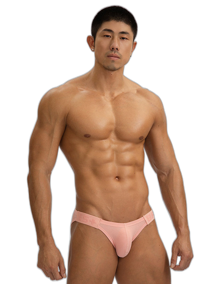 2 Pack Men's Solid Color Low Rise Sweat-Absorbent Large U-Shaped Small Pocket Briefs
