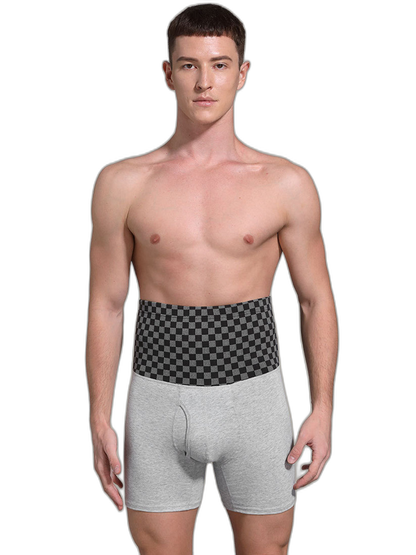 Men's Tummy Control Boxer Briefs With Functional Fly