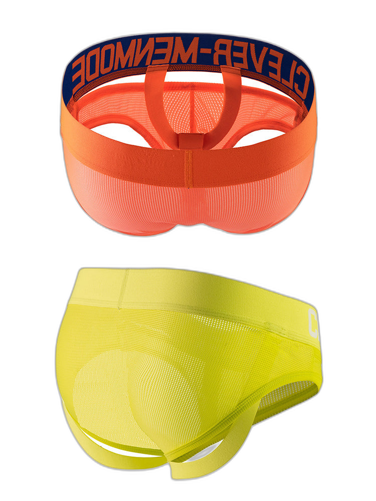 2 Pack Men's Mesh Breathable Multi-Functional Lifting Briefs