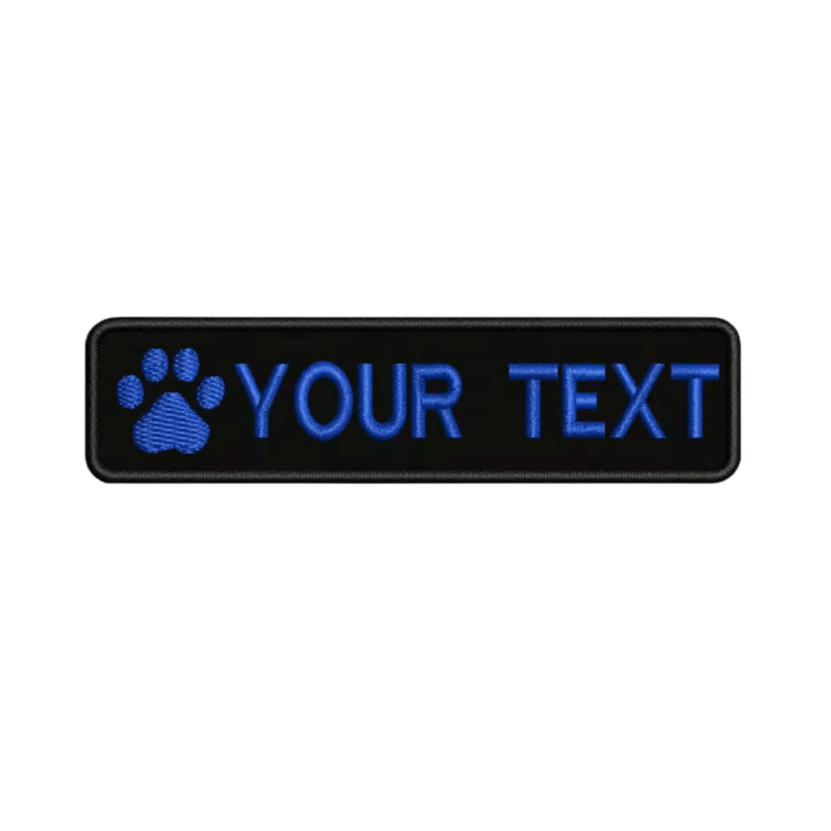 Custom Paw Patch 10cm X 2.5cm Blue