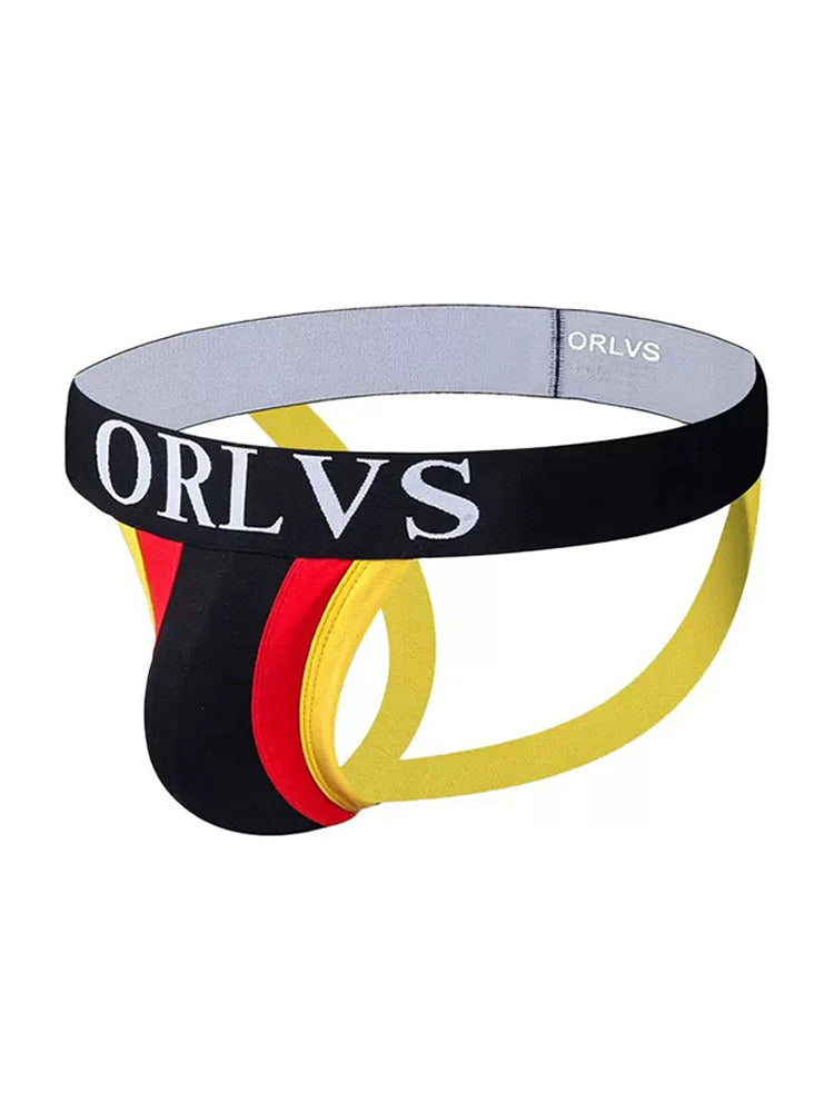 3 Pack Men's U-Pouch Striped Sexy Jockstraps