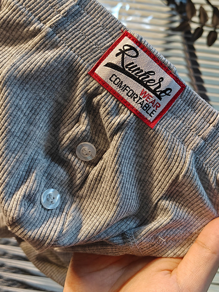 2 Pack Men's Premium Comfortable Fabric Low-Rise U-Shaped Button Fly Briefs