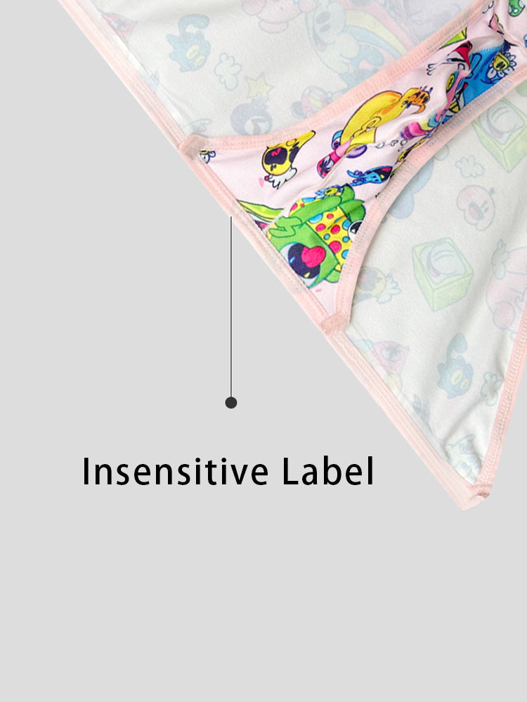 2 Pack Men's Trendy Printed Cartoon Comfortable and Breathable Bikini