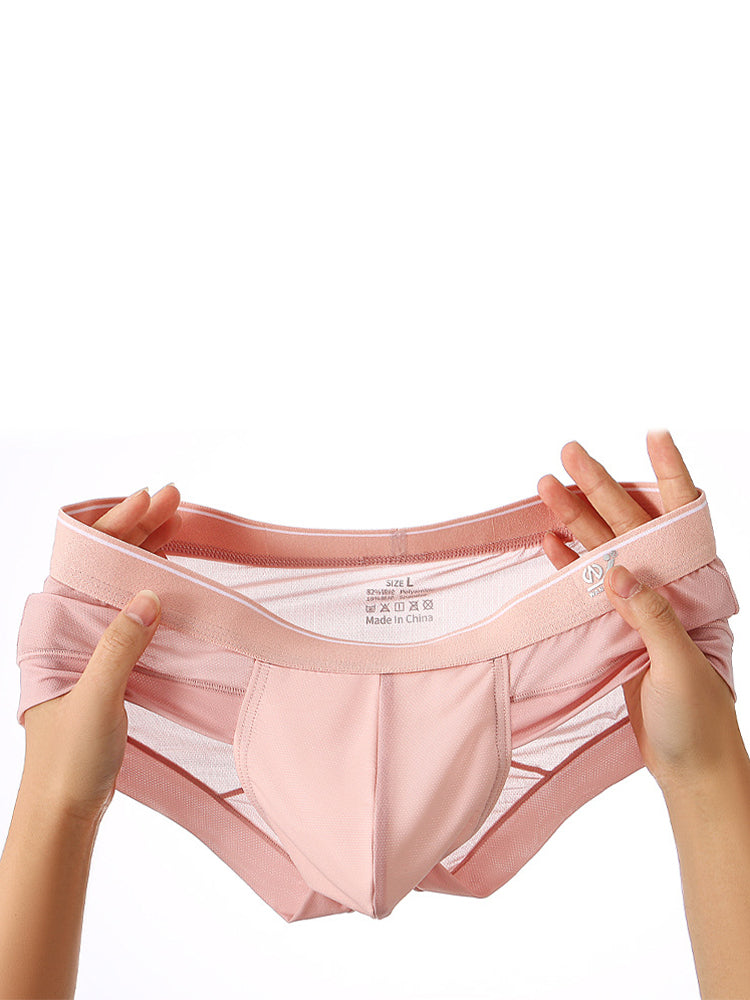 3 Pack Comfy U Convex Pouch Briefs For Men