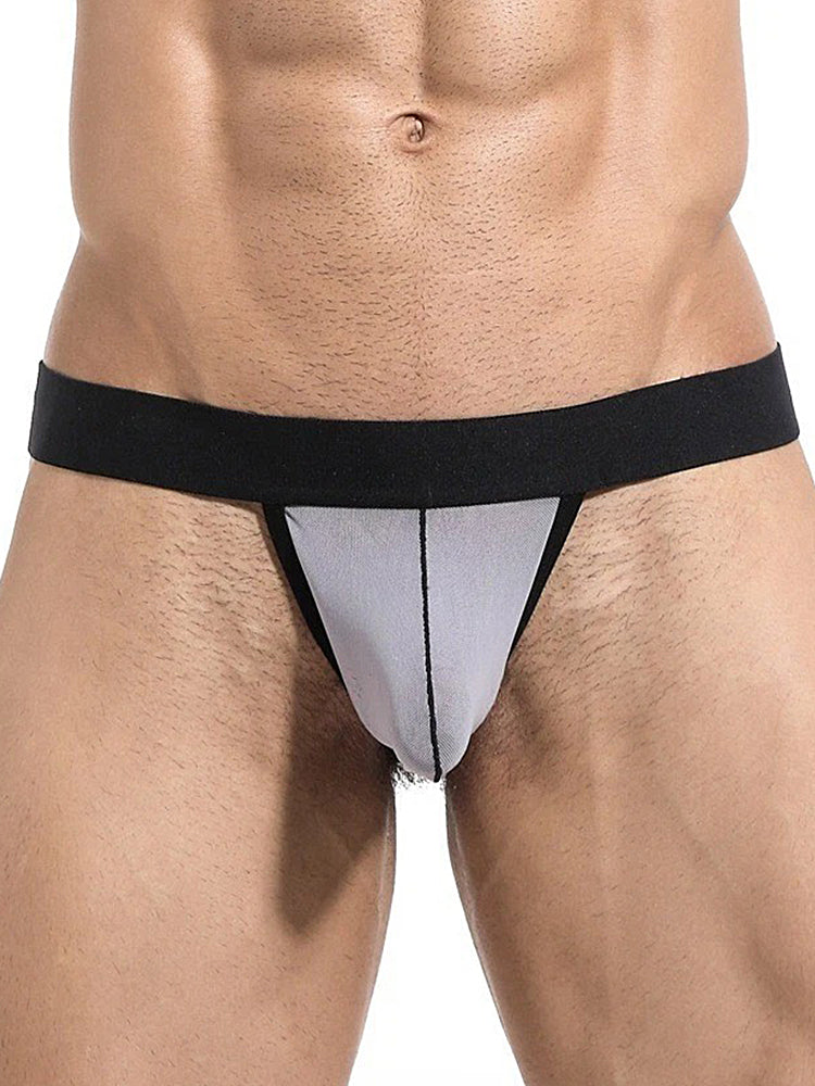 4 Pack Men's Single Pouch Ice Silk Sexy Thong